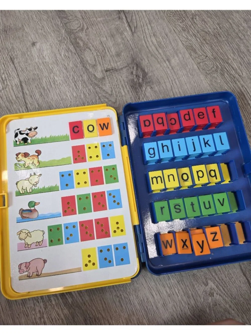 Cadaco Spell Time Educational Game With Alphabet Tiles & Activity Cards